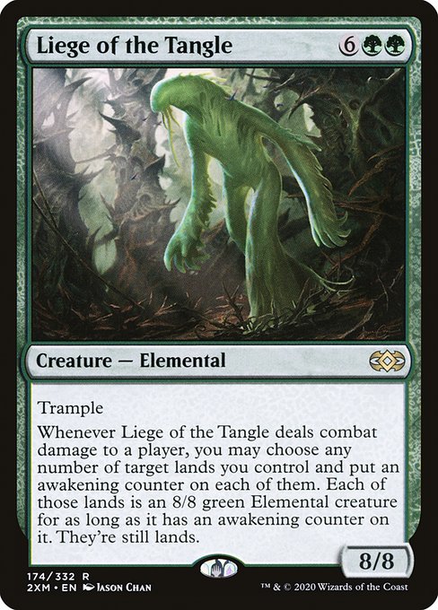 Liege of the Tangle - Double Masters Rare Card