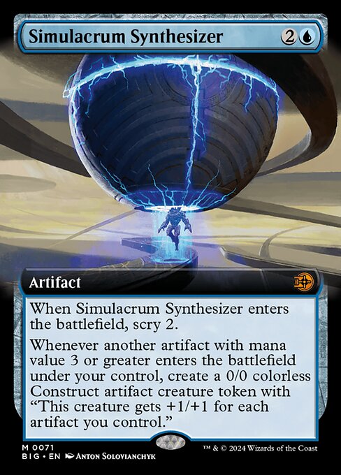 Simulacrum Synthesizer - The Big Score Mythic Card