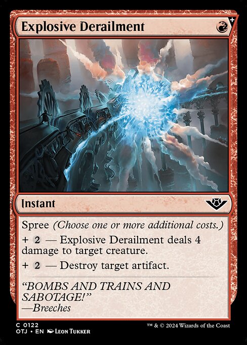 Explosive Derailment - Outlaws of Thunder Junction Common Card