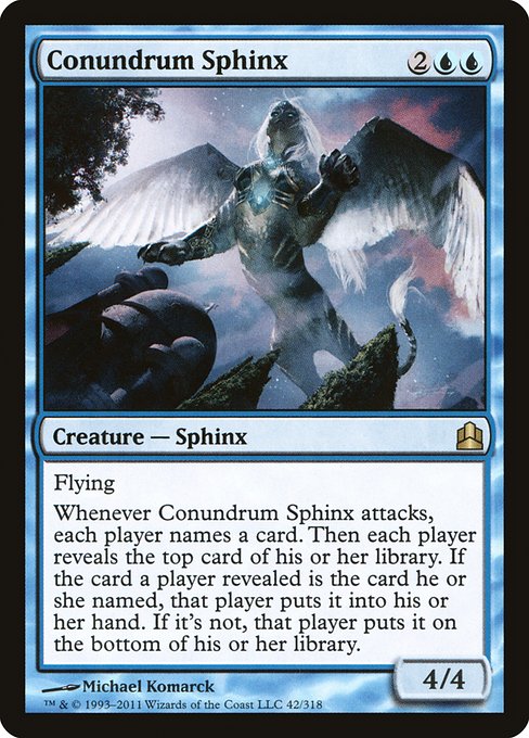 Conundrum Sphinx - Commander 2011 Rare Card