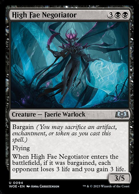 High Fae Negotiator - Wilds of Eldraine Uncommon Card