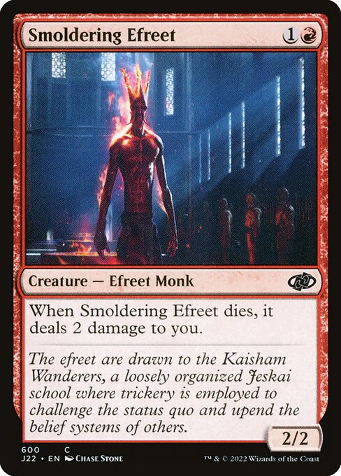 Smoldering Efreet - Jumpstart 2022 Common Card