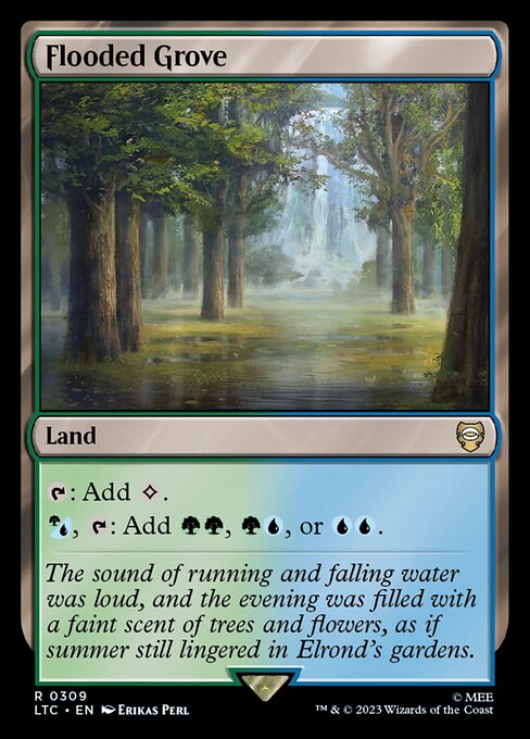 Flooded Grove - Tales of Middle-earth Commander Rare Card