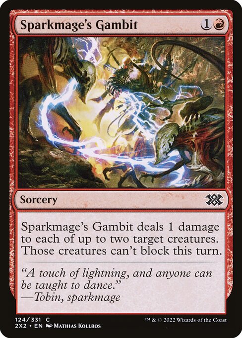Sparkmage's Gambit - Double Masters 2022 Common Card