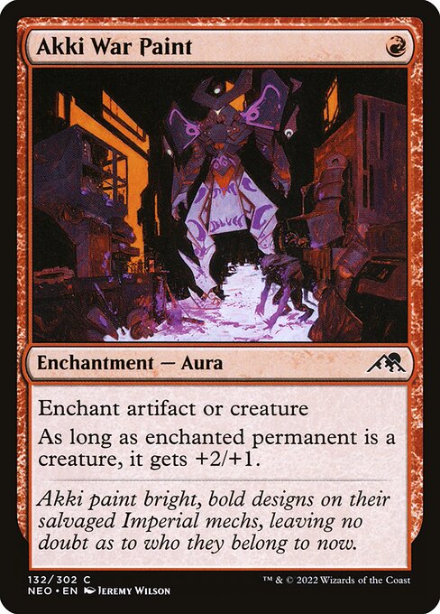 Akki War Paint - Kamigawa: Neon Dynasty Common Card