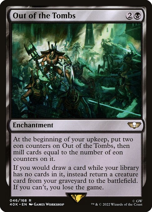 Out of the Tombs - Warhammer 40,000 Commander Rare Card