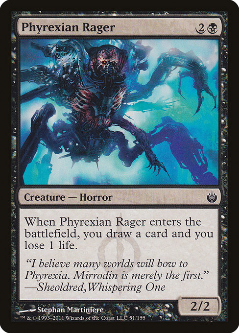Phyrexian Rager - Mirrodin Besieged Common Card