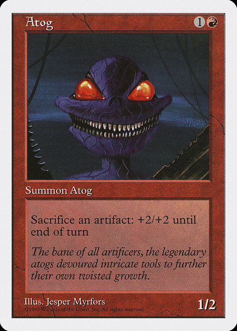 Atog - Fifth Edition Uncommon Card
