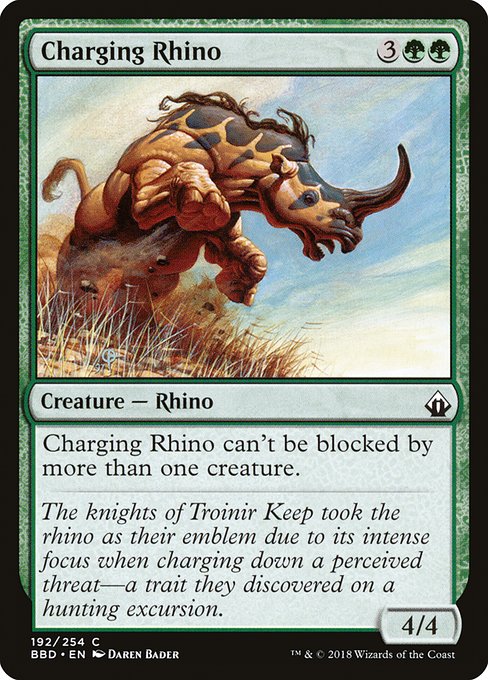 Charging Rhino - Battlebond Common Card