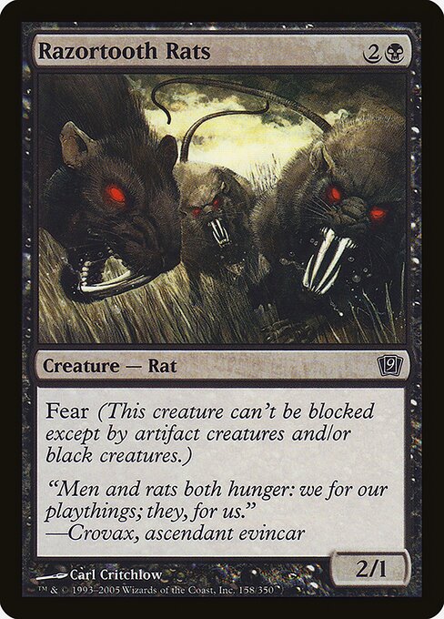 Razortooth Rats - Ninth Edition Common Card