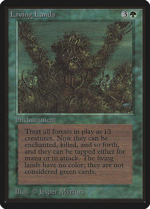 Living Lands - Limited Edition Beta Rare Card