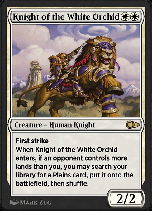 Knight of the White Orchid - Pioneer Masters Rare Card