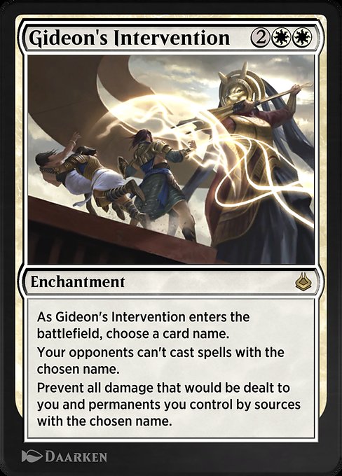 Gideon's Intervention - Amonkhet Remastered Rare Card