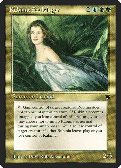 Rubinia Soulsinger - Legends Rare Card