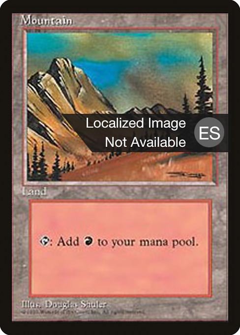 Mountain - Fourth Edition Foreign Black Border Common Card
