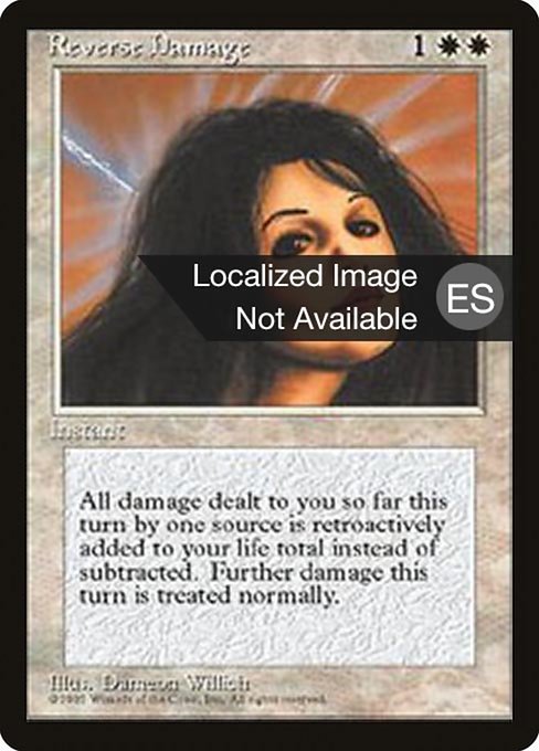 Reverse Damage - Fourth Edition Foreign Black Border Rare Card