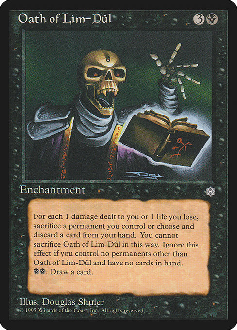 Oath of Lim-Dûl - Ice Age Rare Card