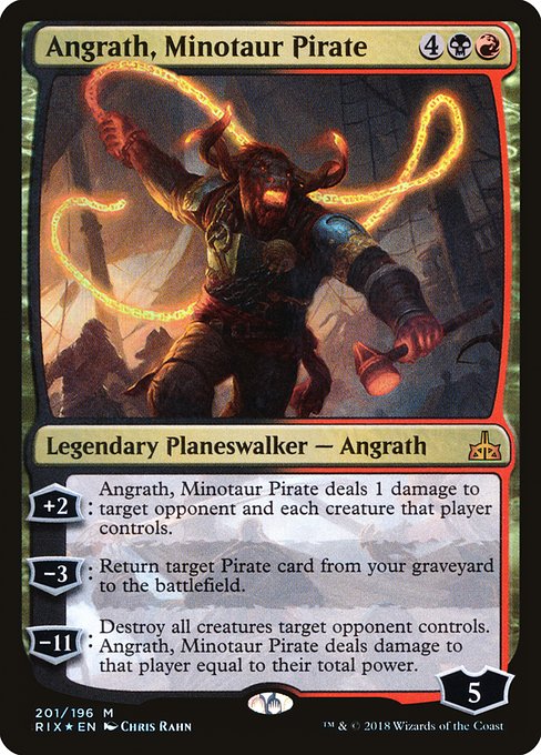 Angrath, Minotaur Pirate - Rivals of Ixalan Mythic Card