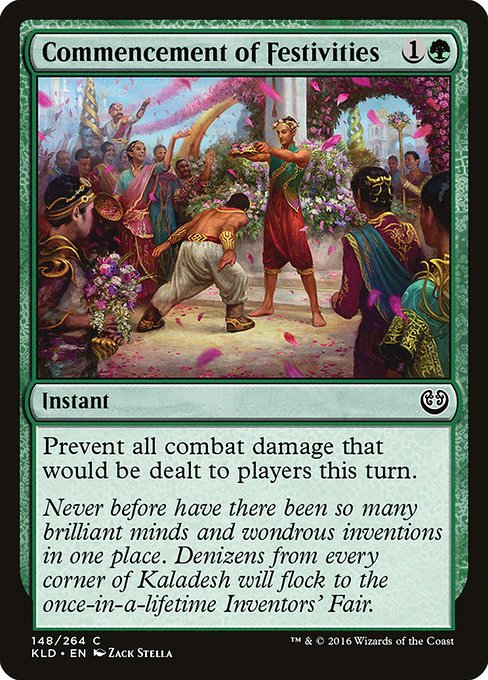 Commencement of Festivities - Kaladesh Common Card
