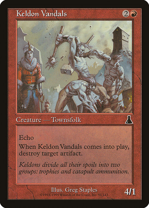 Keldon Vandals - Urza's Destiny Common Card