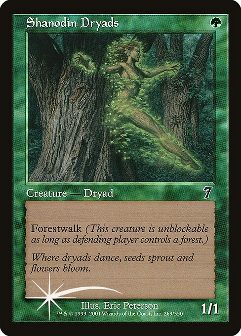 Shanodin Dryads - Seventh Edition Common Card