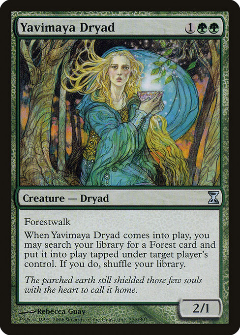 Yavimaya Dryad - Time Spiral Uncommon Card