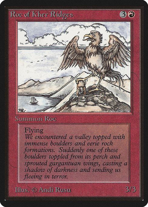 Roc of Kher Ridges - Limited Edition Beta Rare Card