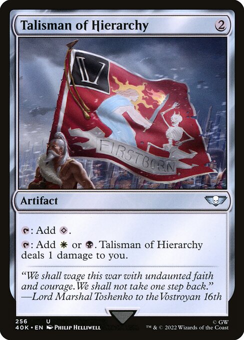Talisman of Hierarchy - Warhammer 40,000 Commander Uncommon Card
