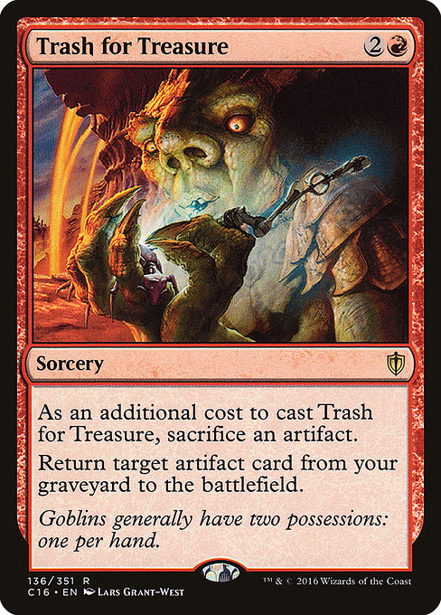 Trash for Treasure - Commander 2016 Rare Card