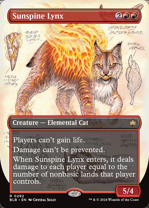 Sunspine Lynx - Bloomburrow Rare Card