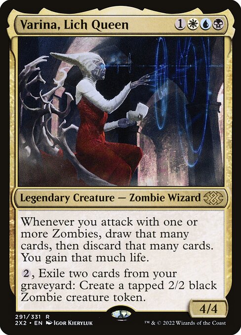 Varina, Lich Queen - Double Masters 2022 Rare Card