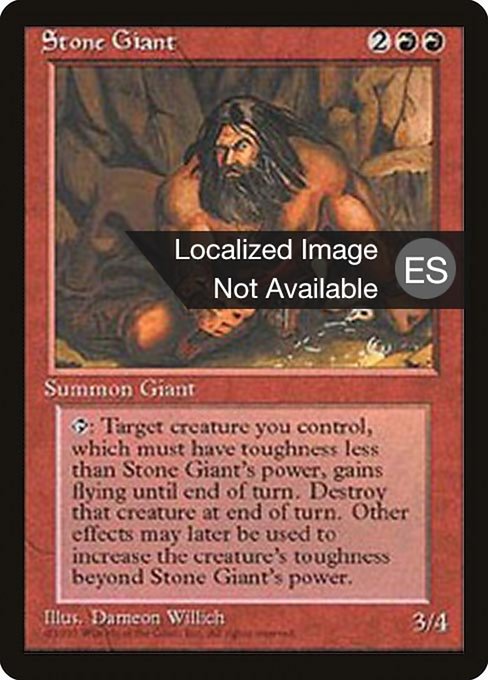 Stone Giant - Fourth Edition Foreign Black Border Uncommon Card