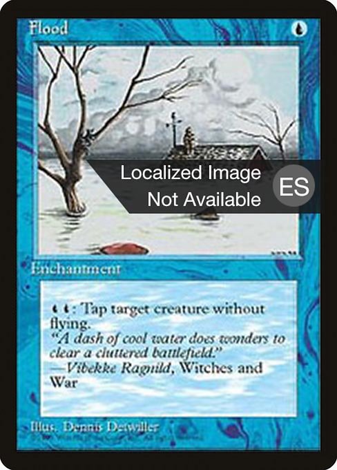 Flood - Fourth Edition Foreign Black Border Common Card