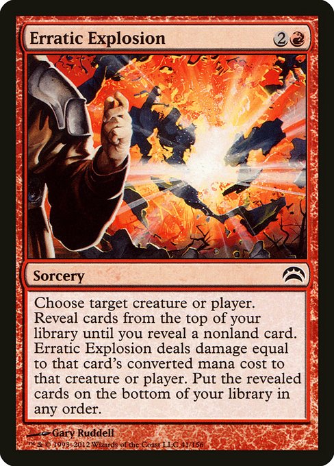 Erratic Explosion - Planechase 2012 Common Card