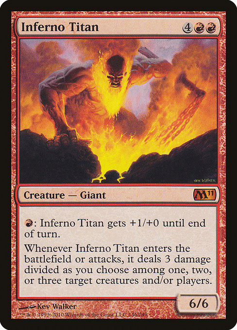 Inferno Titan - Magic 2011 Mythic Card