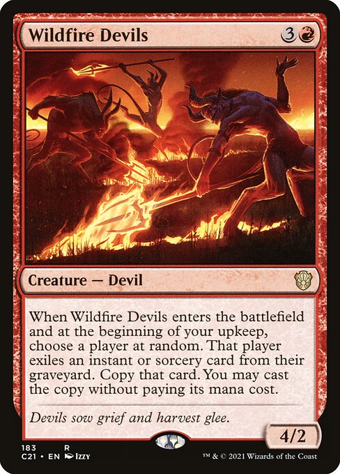Wildfire Devils - Commander 2021 Rare Card