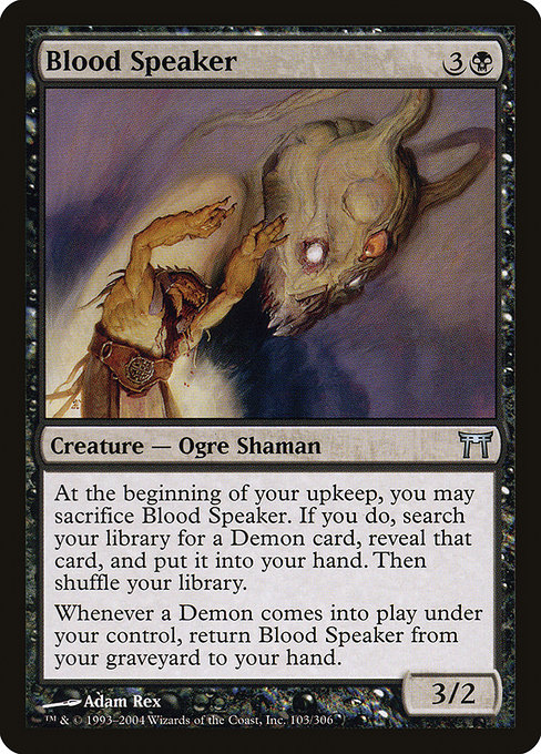 Blood Speaker - Champions of Kamigawa Uncommon Card