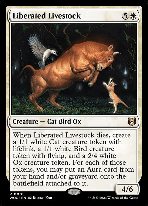 Liberated Livestock - Wilds of Eldraine Commander Rare Card