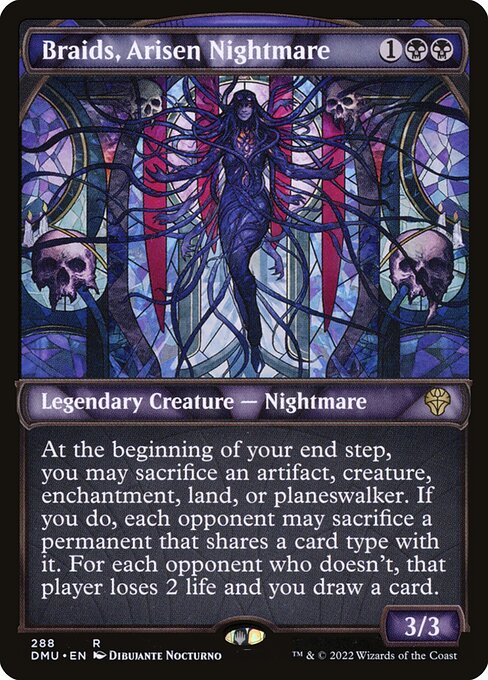 Braids, Arisen Nightmare - Dominaria United Rare Card