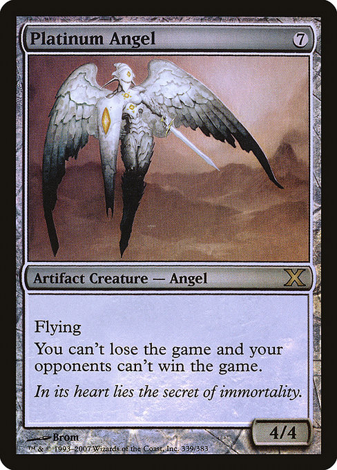 Platinum Angel - Tenth Edition Rare Card