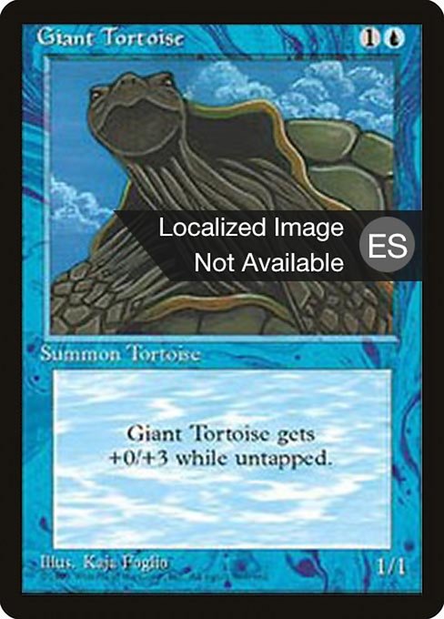 Giant Tortoise - Fourth Edition Foreign Black Border Common Card