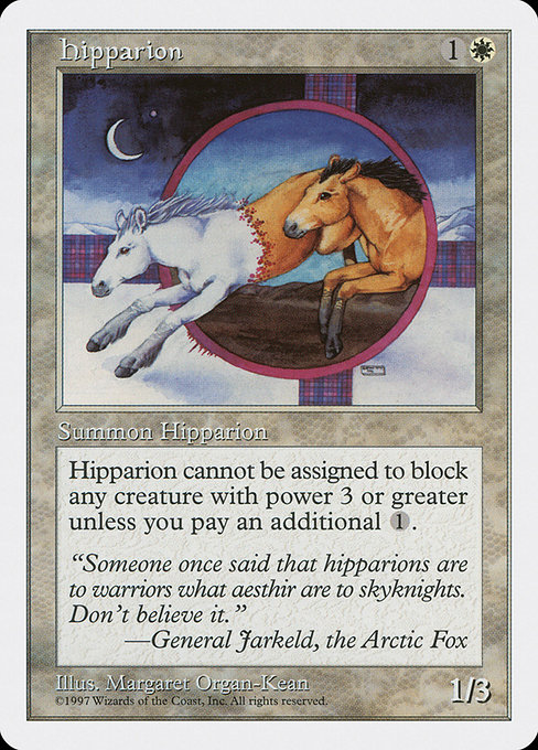 Hipparion - Fifth Edition Common Card