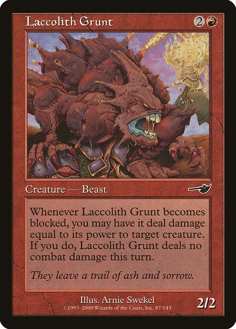 Laccolith Grunt - Nemesis Common Card