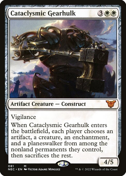 Cataclysmic Gearhulk - Neon Dynasty Commander Mythic Card