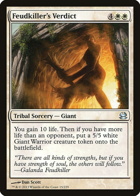 Feudkiller's Verdict - Modern Masters Uncommon Card