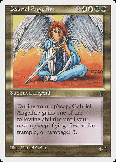 Gabriel Angelfire - Chronicles Rare Card