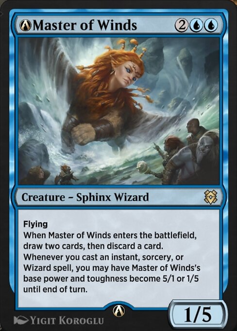A-Master of Winds - Zendikar Rising Rare Card