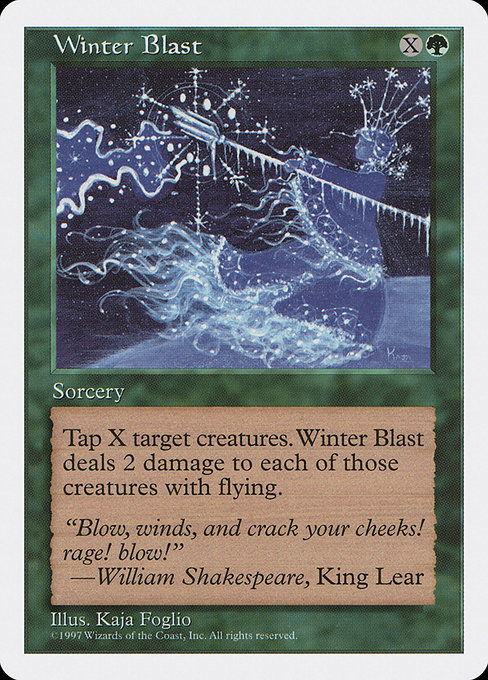 Winter Blast - Fifth Edition Uncommon Card