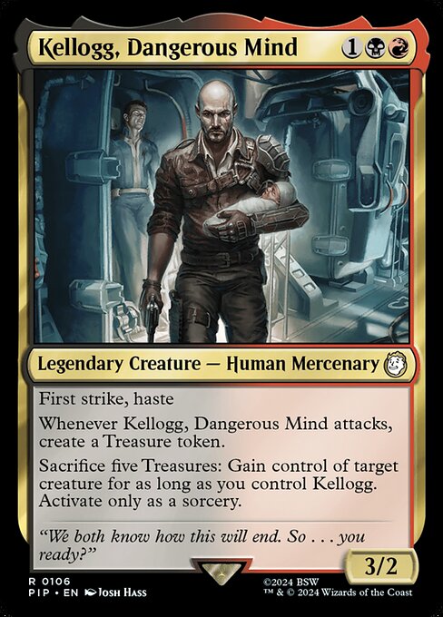 Kellogg, Dangerous Mind - Fallout Rare Card