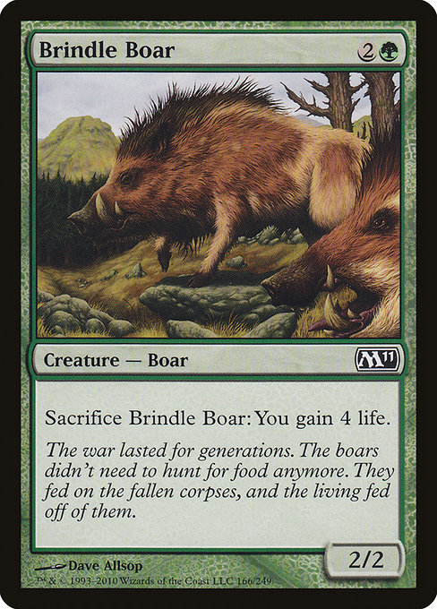 Brindle Boar - Magic 2011 Common Card